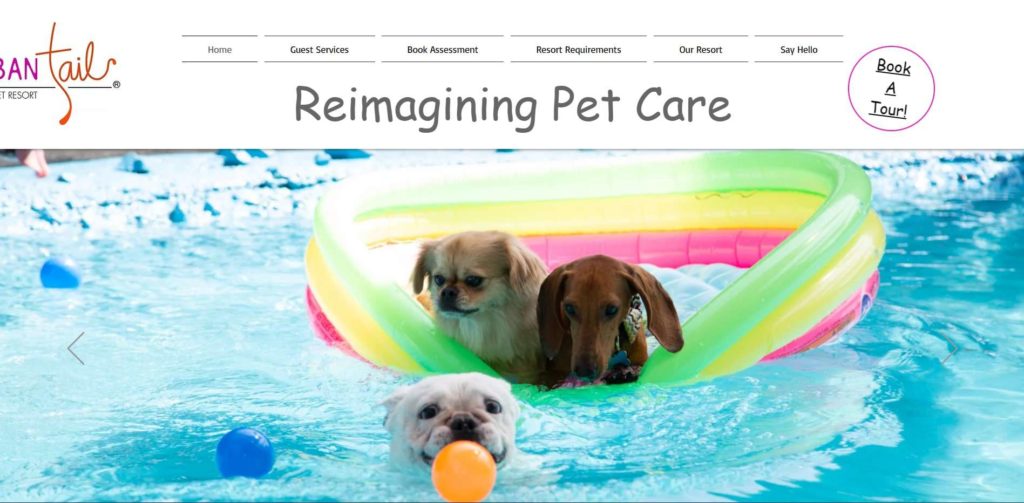 Urban Tails Pet Resort Homepage