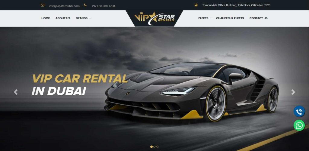 VIP Star Rentals Homepage