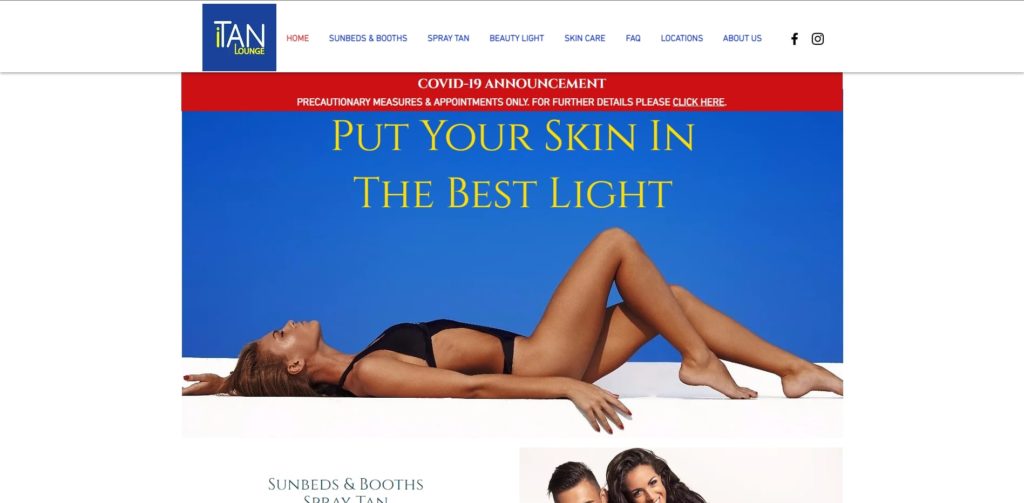 iTan Lounge Dubai Homepage