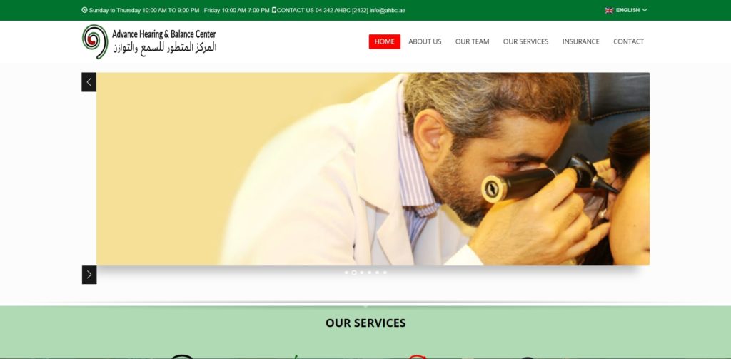 Advanced Hearing & Balance Center Homepage