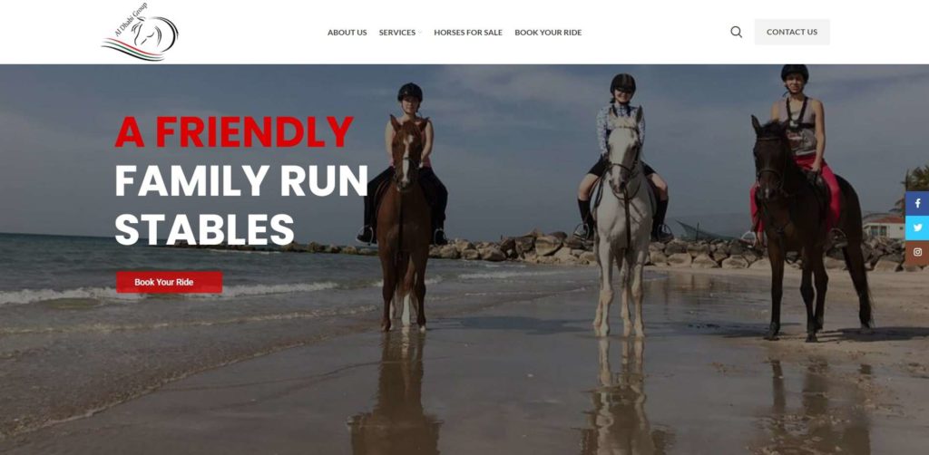 Al Dhabi Horses And Camel Rentals Homepage