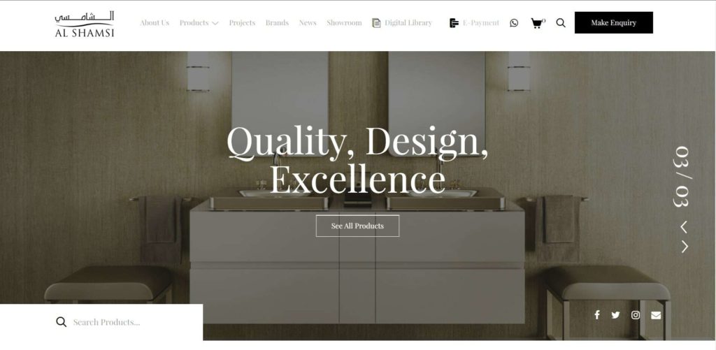 Al Shamsi Trading Homepage