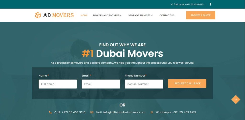 Allied Professional Movers and Packers Homepage