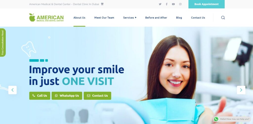 American Medical and Dental Centre Homepage