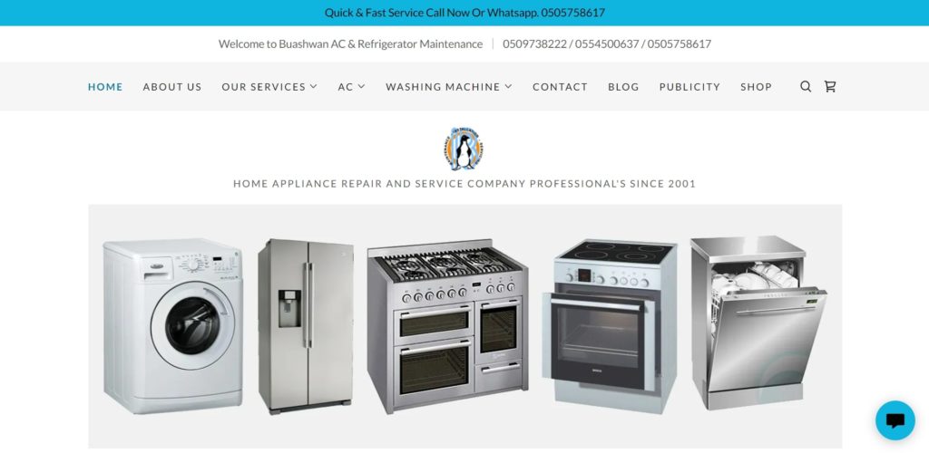 CFIXD - Home Appliance Repair Services Homepage