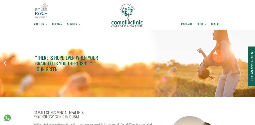 Camali Clinic Homepage