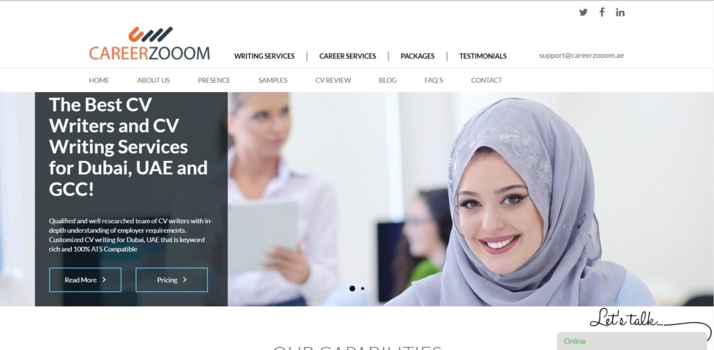 Careerzooom Homepage