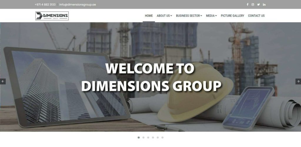 Dimensions Group Homepage