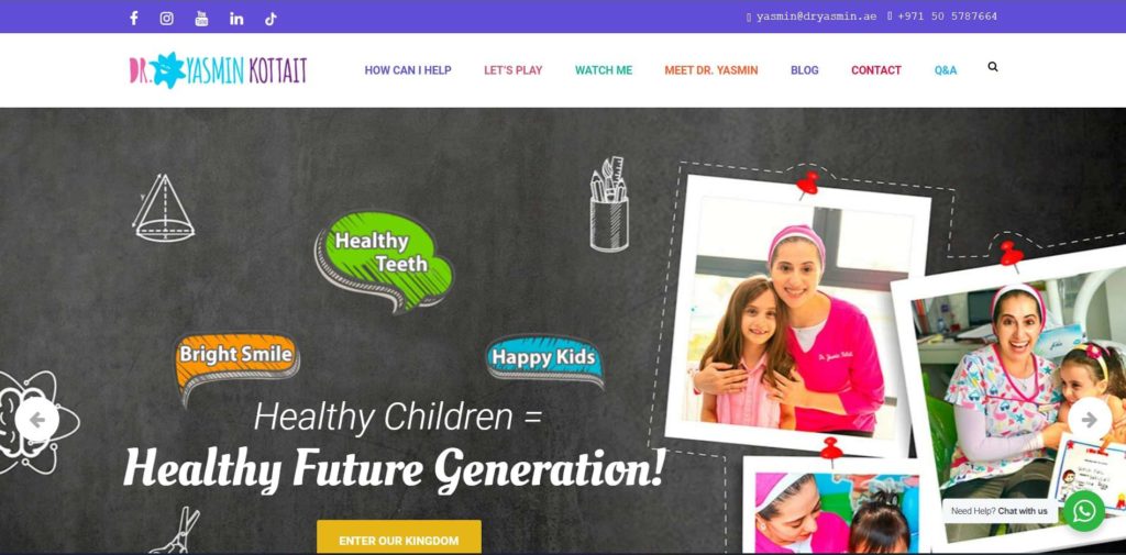 Dr. Yasmin Kottait Clinic Homepage