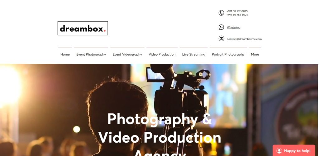 Dreambox Videography & Photography Homepage