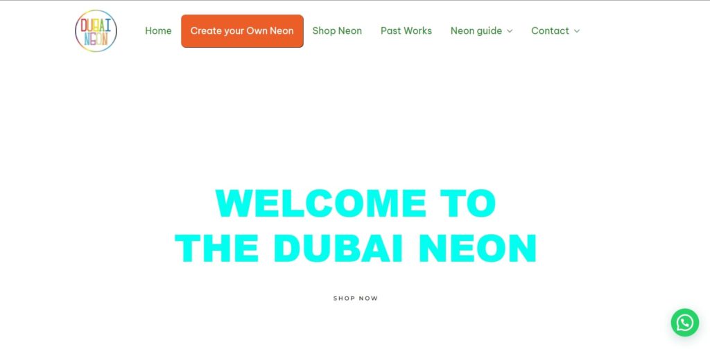 Dubai Neon Homepage