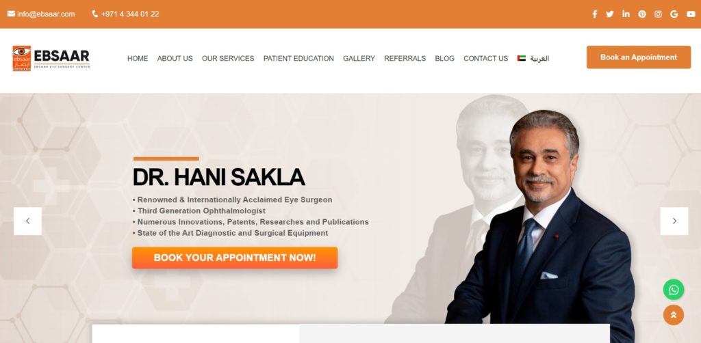 Ebsaar Eye Surgery Center Homepage