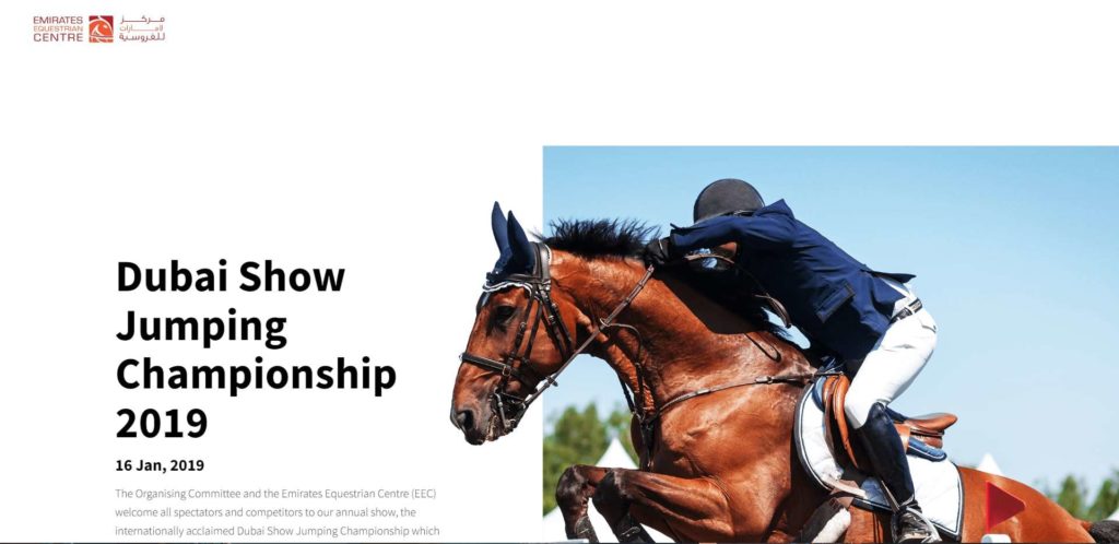Emirates Equestrian Centre Homepage