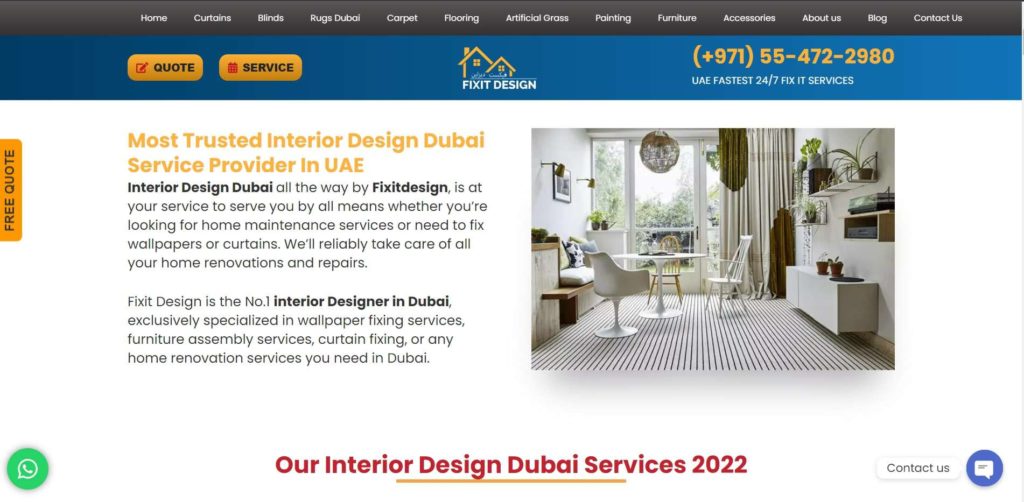 Fixitdesign.AE Homepage
