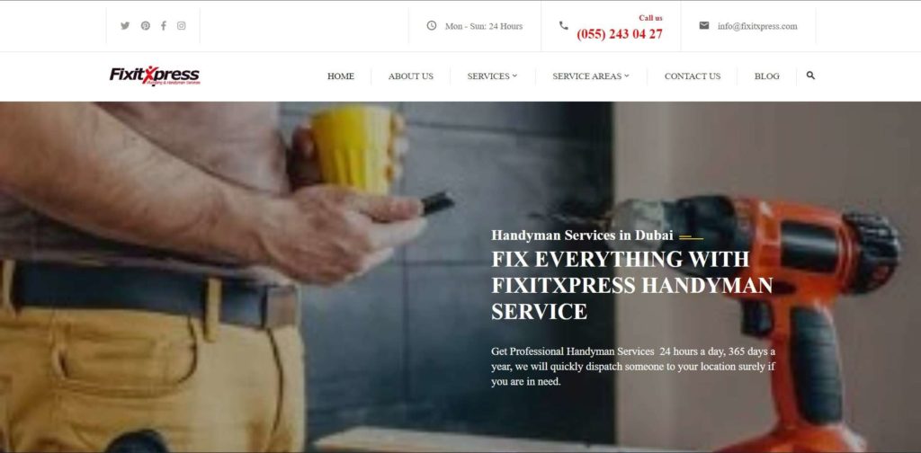 Fixitxpress Plumbing & Handyman Services Homepage