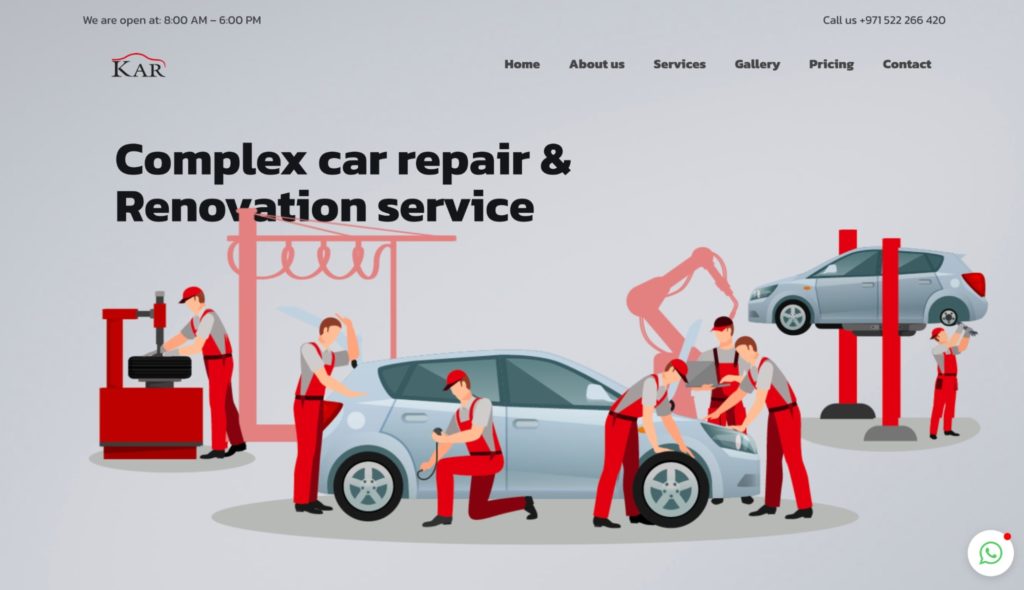 KAR (Kadi Auto Repairing) Homepage