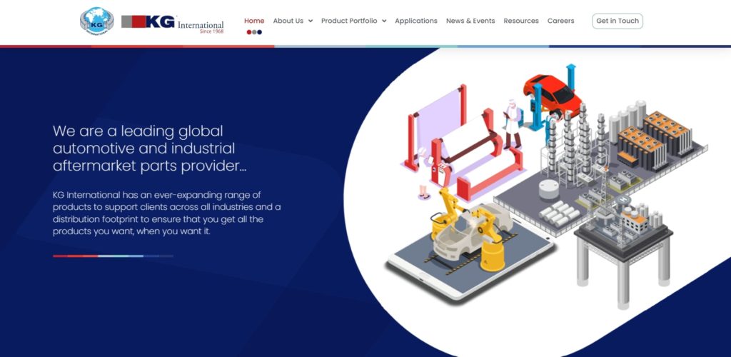KG International Homepage