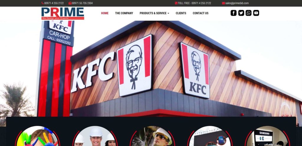Prime Advertising Homepage