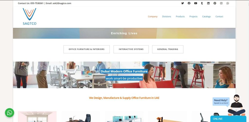 Sagtco Office Furniture Homepage
