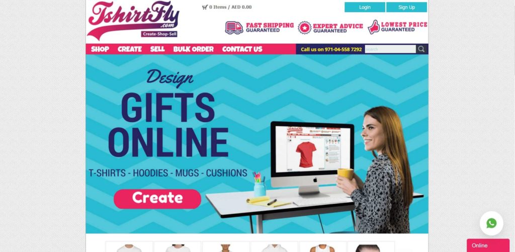 T-Shirt Fly Homepage
