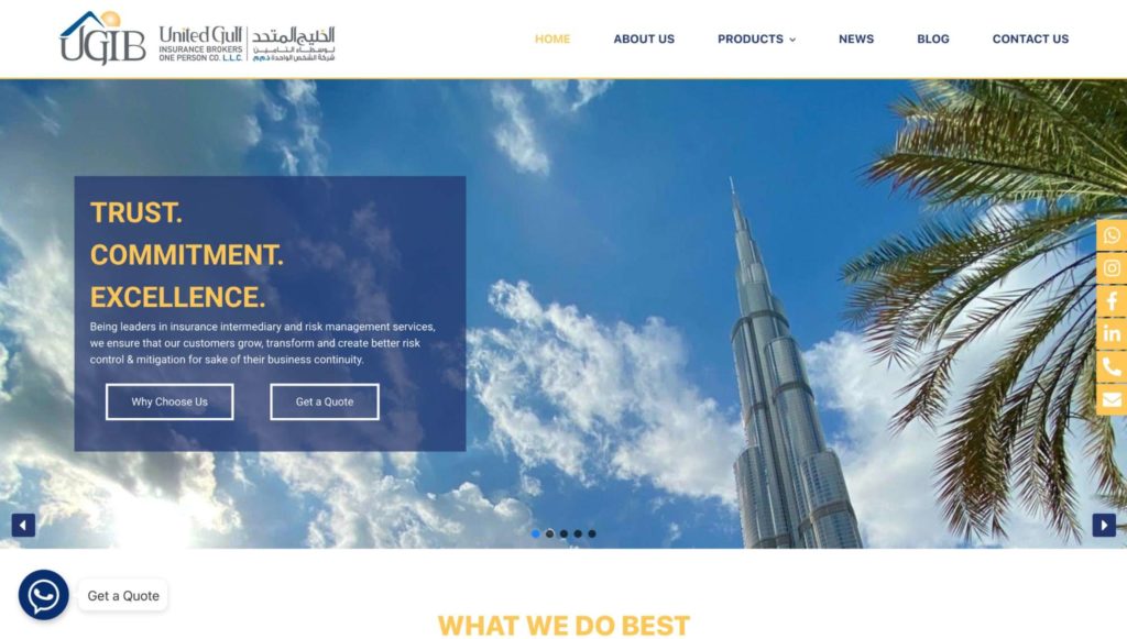 United Gulf Insurance Brokers Homepage