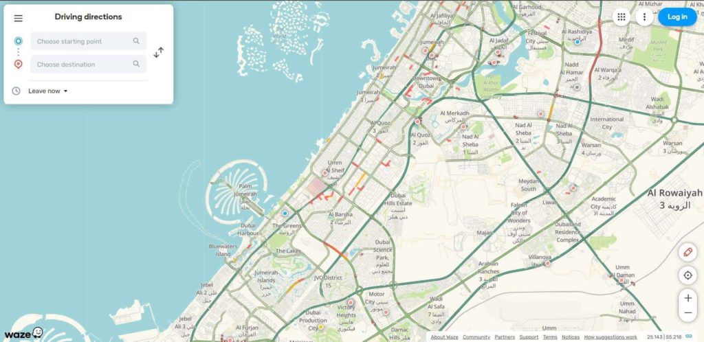 Waze Homepage