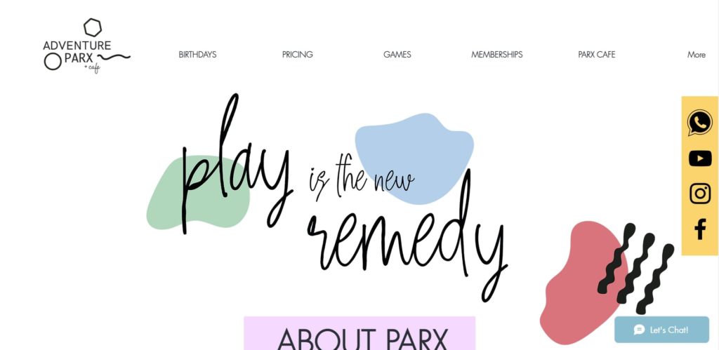Adventure Parx & Cafe Homepage