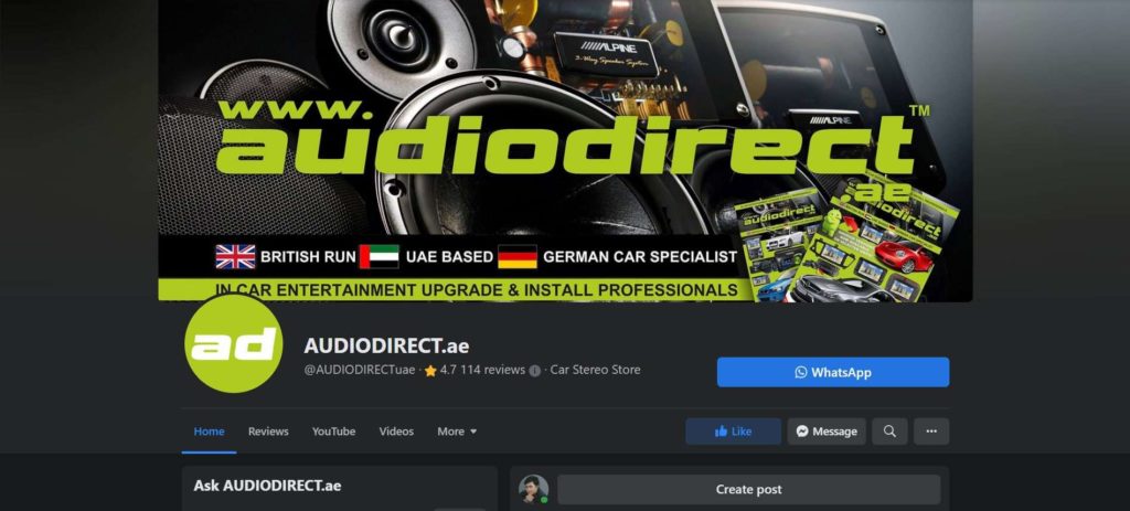 AudioDirect Homepage
