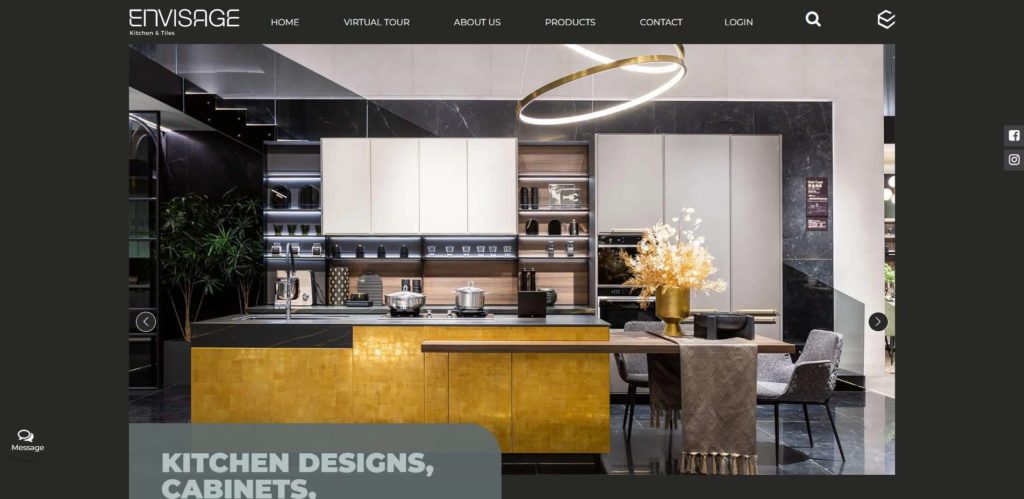 Envisage Kitchen & Tiles Homepage