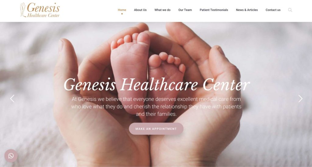 Genesis Healthcare Center Homepage