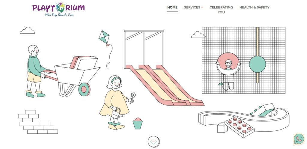 Playtorium Kids Play Area & Cafe Homepage