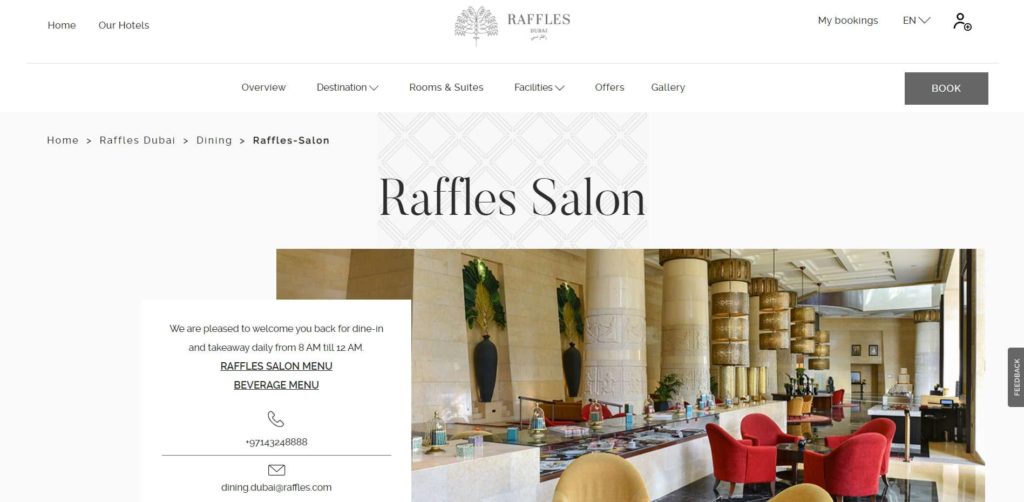 Raffles Salon Homepage