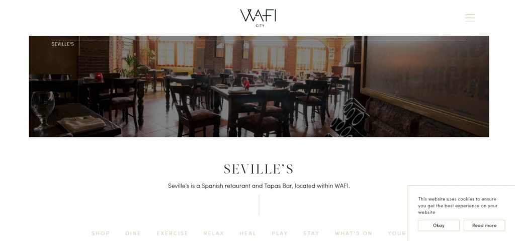 Seville's Spanish Restaurant Homepage