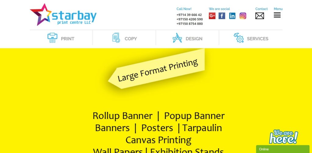 Star Bay Print Centre LLC Homepage