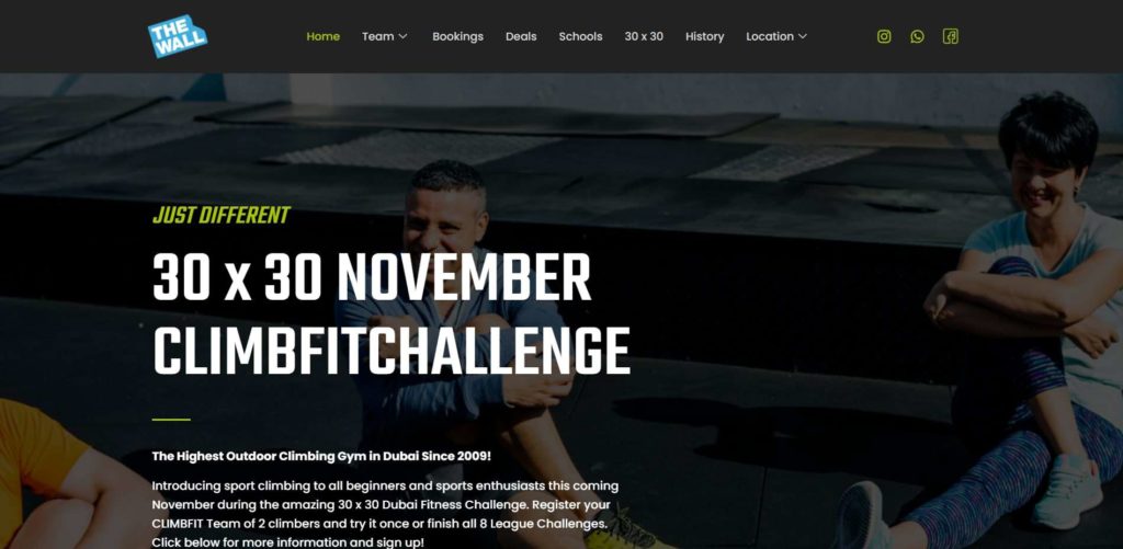 The Wall Climbing Gym Homepage