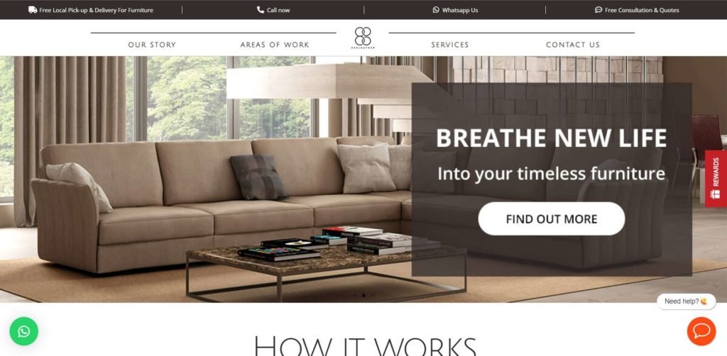 800 Leather Solutions Homepage