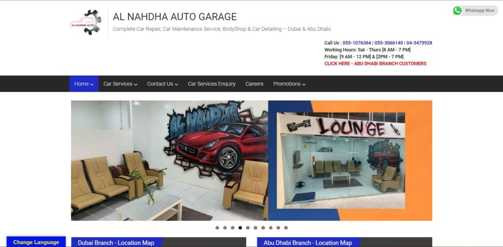 Al Nahdha Auto Garage's Homepage