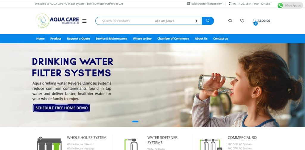 Aqua Care Trading LLC's Homepage