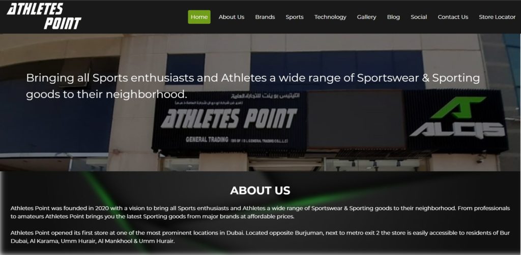 Athlete’s Point's Homepage