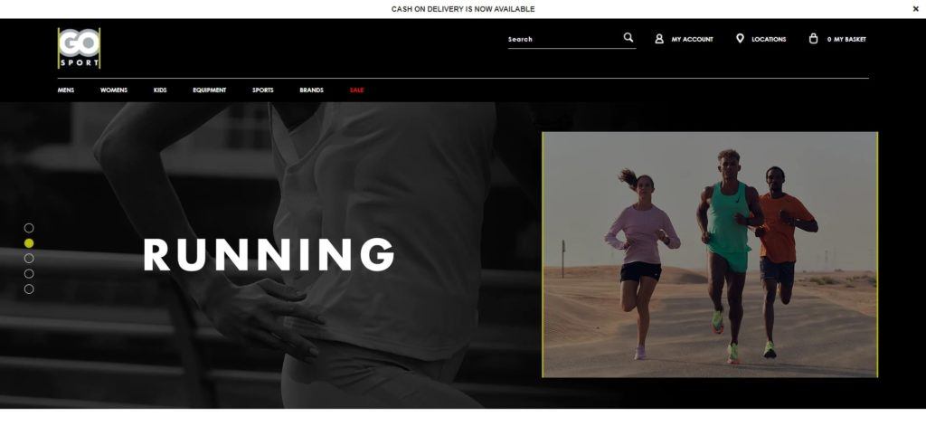 GO Sports Homepage