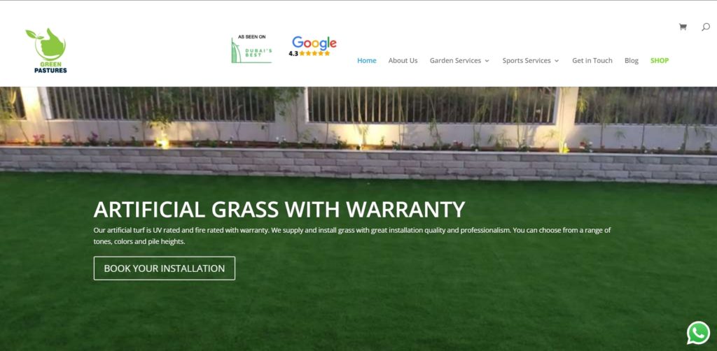 Green Pastures Landscapers Homepage