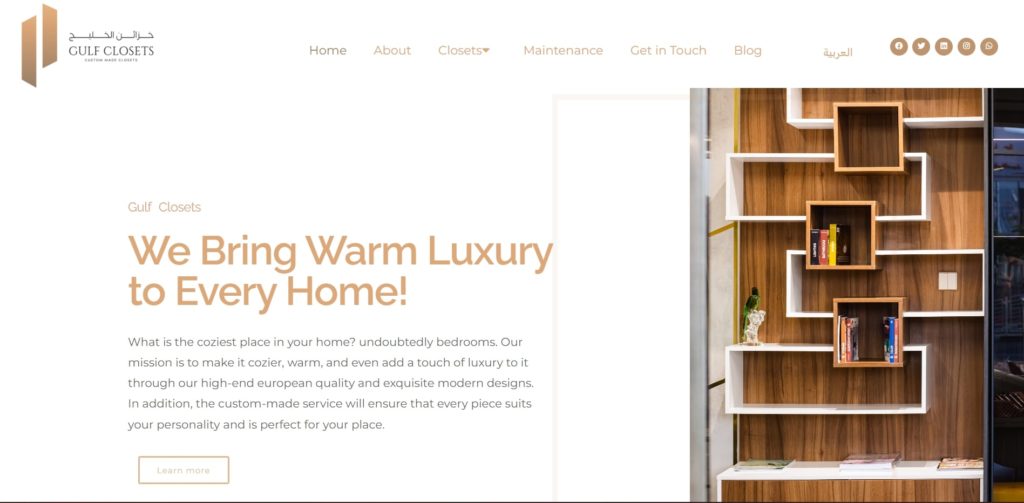 Gulf Closets Homepage