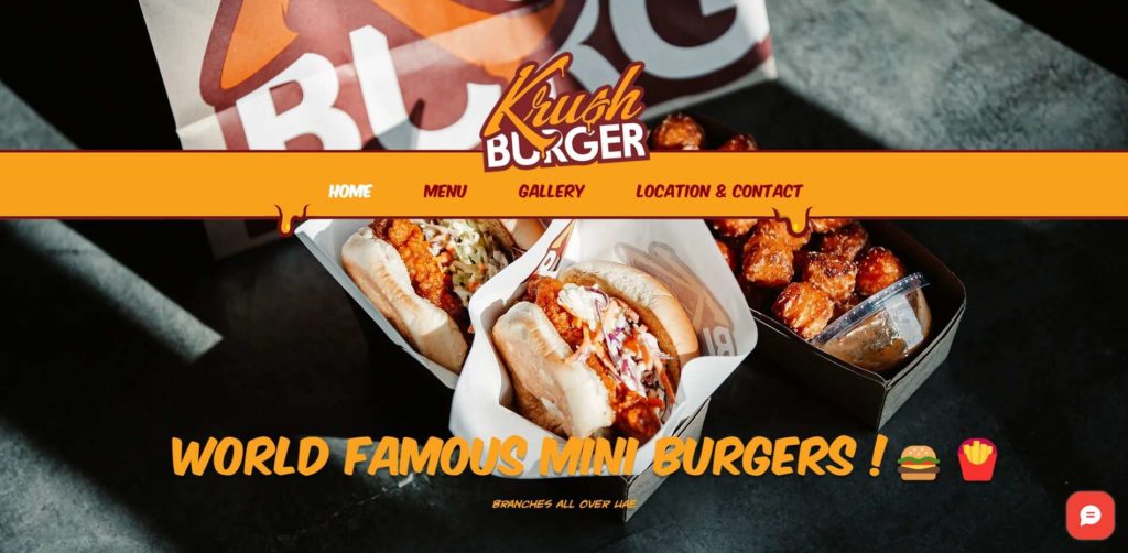 Krush Burger UAE's Homepage