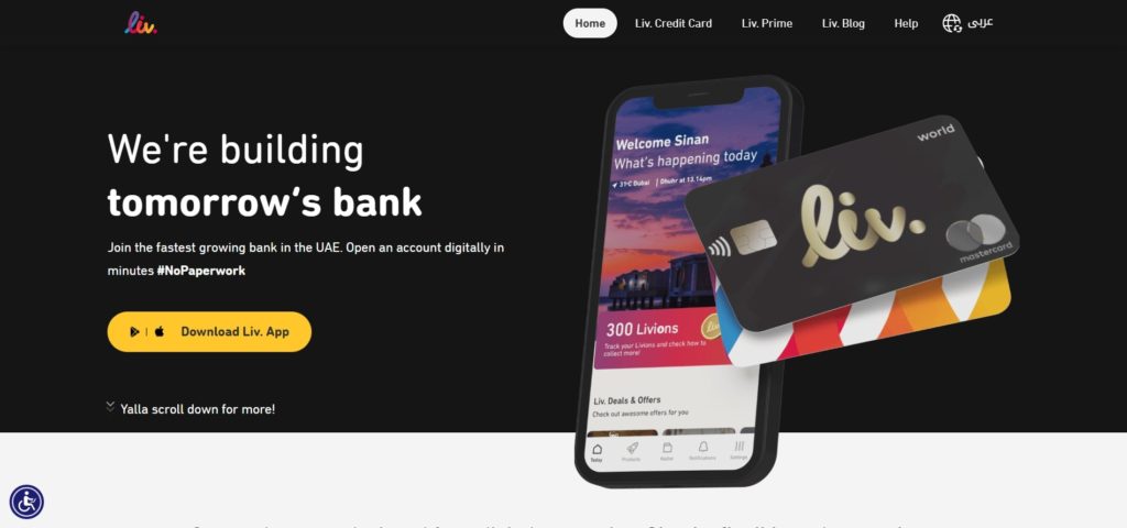 Liv Bank's Homepage