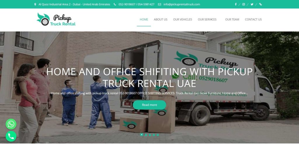 Pickup Rental Truck's Homepage