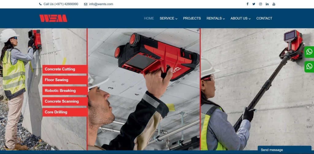 WEM Technical Services Homepage