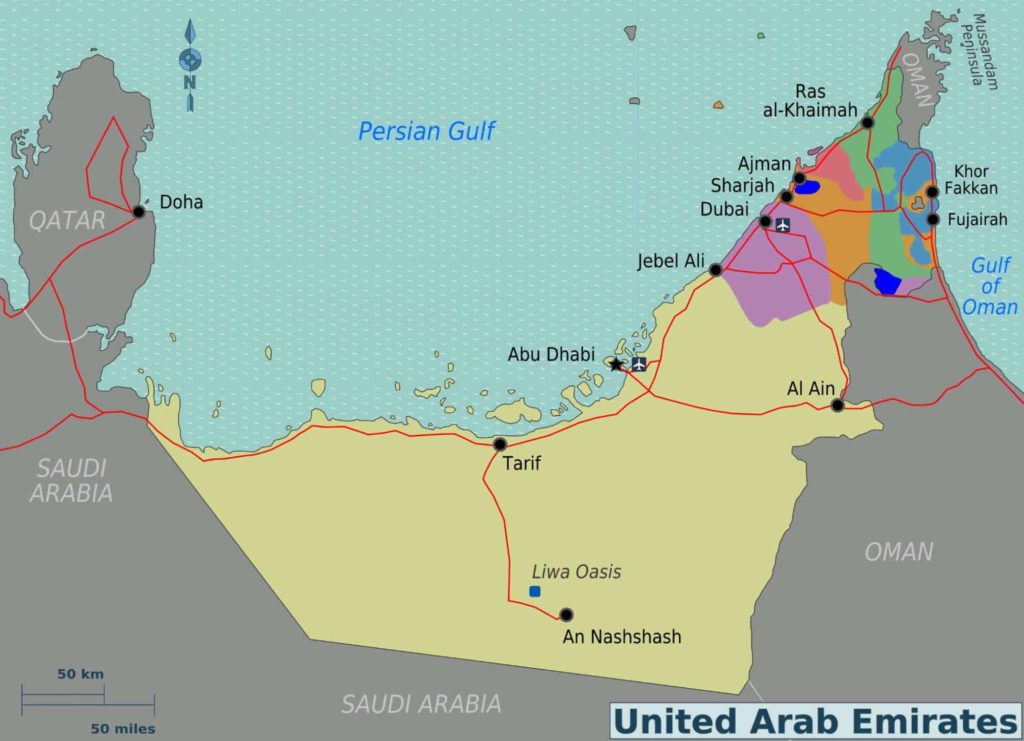 Where is Dubai and the UAE located