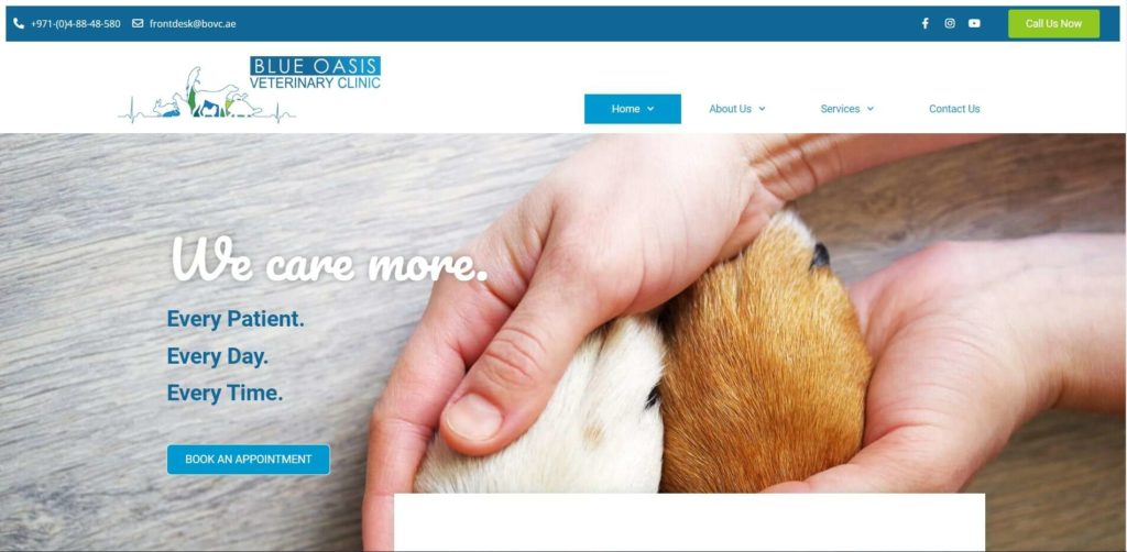 Blue Oasis Veterinary Clinic's Homepage