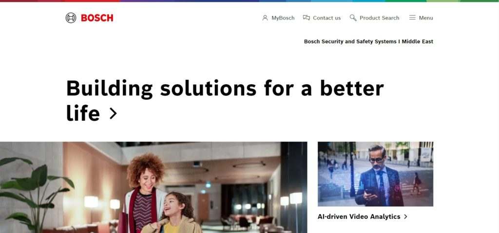Bosch Security Systems Homepage