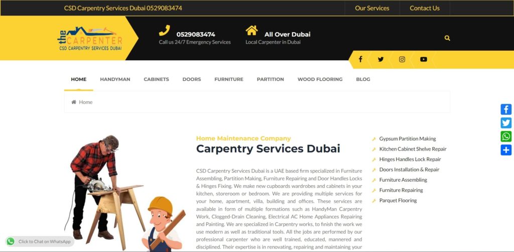 CSD Carpentry Services Homepage